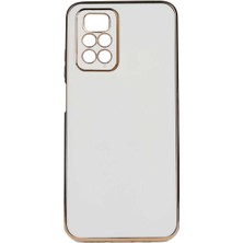 Forzacase Xiaomi Redmi Note 11 Pro 5g Uyumlu Luxury Serisi Altın Çerçeveli Silikon Kılıf