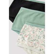Penti Floral Çiçek Desenli 3lü Cover Çok Renkli Slip Külot