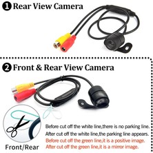 Kalite Geri Veya Ön Görüş Kamerası (Park Çizgisi Ister Kullan Istersen Kullanma) Montaj Kablo Seti Ile Birlikte