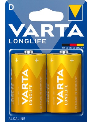 VARTA Longlife Alkalin D Boy 2'li paket