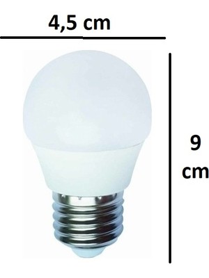 Gae 5 W Mini Top LED Ampul E27 Beyaz Işık / Gece Lambası LED 3 Adet