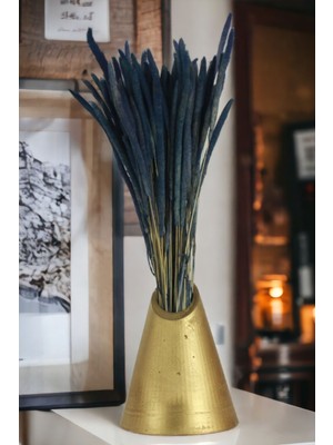 Yaybox Dekoratif Vazo El Yapımı Altın Renk Model 9