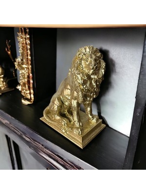 Lu Design Gold Renk Aslan Biblo