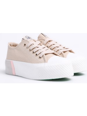 Benetton Bej Kadın Sneaker BN-30941