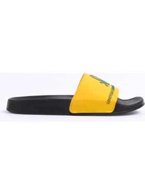 Benetton Siyah - Sarı Erkek Terlik BN-1271