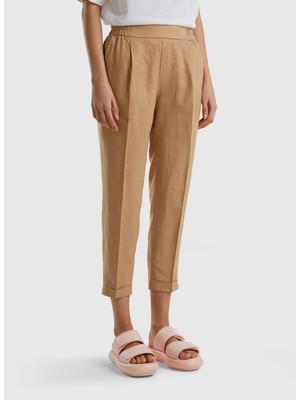 Benetton Normal Taba Kadın Pantolon 4AGH558X5