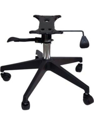 Yıldızsit Plastik Konik Yıldız Ayak Seti, Çift Kollu Mekanizma - 100 Lük Krom Piston Konik Siyah Çift Kol Mk 100