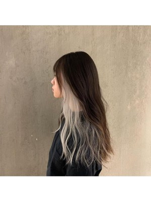 Akolife Gri Renk Tarz Çıt Çıt Yan Postiş 50CM (Two Toned Hair)