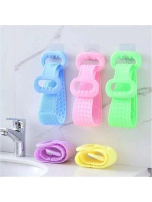 Cmt Banyo Sırt Kesesi Çift Taraflı Slıkon Duş Lifi Sırt Fırçası 60 Cm