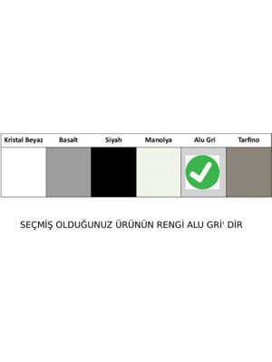 Nuevo Icon 6 Alu Gri  Seramik Eviye