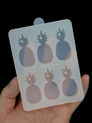 Epoksi Silikon Kalıp / 6lı Ananas Kalıbı