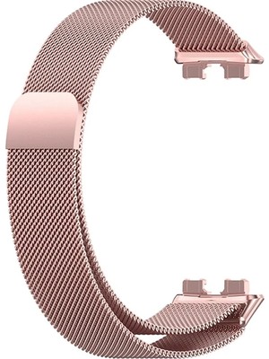 Basias Huawei Band 8 Uyumlu  Hasır Metal Mıknatıslı Kordon