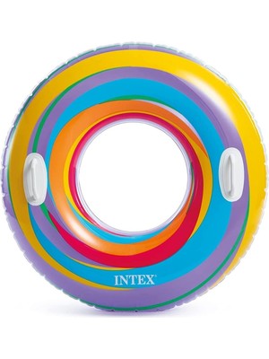 Intex 91 cm Deniz Simidi Renkli El Tutunmalı Güvenli ve Rahat Plaj Malzemesi 9+ Yaş İçin