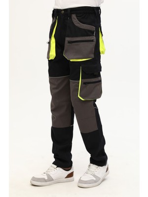 Uniprom Iş Pantolonu Lizbon Model Çok Cepli Harman Kumaş
