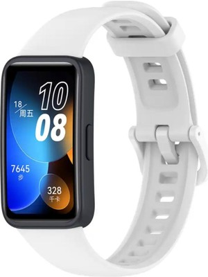 Mi7a Huawei Band 8 Uyumlu Kordon Silikon Klasik Jel Kayış