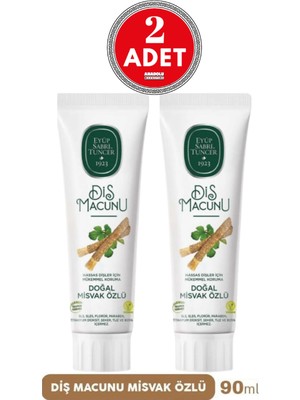 Eyüp Sabri Tuncer Diş Macunu Doğal Misvak Özlü Hassas Dişler İçin Koruma 90 ml x 2 Adet