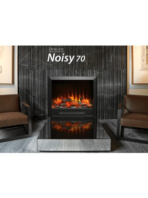 Dorlote Noisy 70 Elektrikli Şömine (Isıtıcılı, Bluetooth)