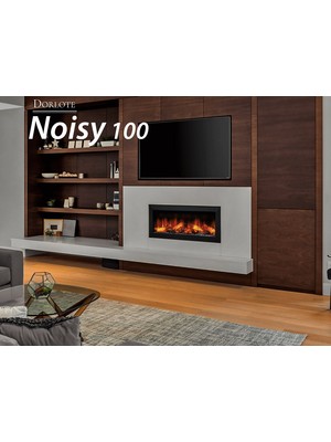 Dorlote Noisy 100 Elektrikli Şömine (Isıtıcılı, Bluetooth)