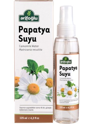 Arifoğlu Papatya Suyu Sprey 100 ml - Doğal Saç Açıcı Olarak  Cam Şişede, Saç ve Cilt Bakımı için Etkili Canlandırıcı ve Parlatıcı Özellikleriyle