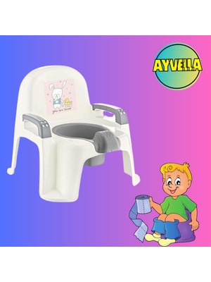 Ayvella Koltuk Tip Lazımlık Tuvalet Eğitimi Başlangıç Çıkarılabilir Hazneli Afacan Oturak Lazımlık