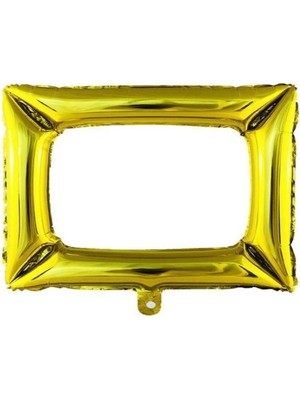 Bal10 Dünyası Çerçeve Folyo Balon Gold Renk 64X70 cm