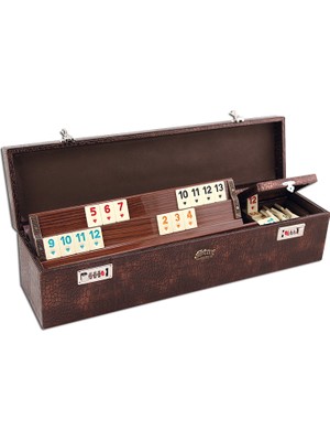 Star Okey Elit Okey Takımı 1.Sınıf Suni Deri 51 mm Kalınlığında Taşlar ile Lüks Okey Seti