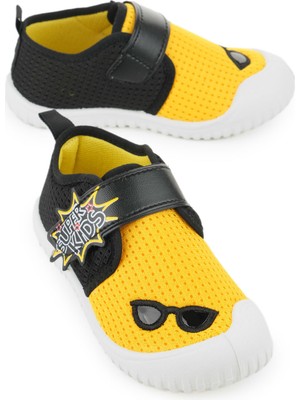 Gezer Yazlık Keten Erkek Çocuk Ayarlanabilir Ayakkabı