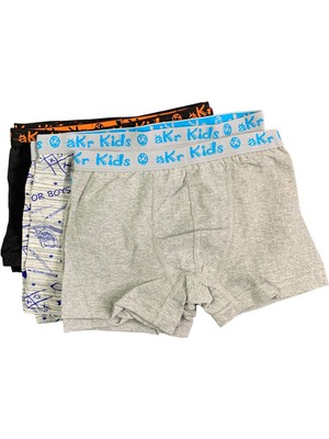 Süsen Lingerie Pamuklu Likralı Karışık Renkli Çocuk Boxer, 5'lı Çocuk Boxer, Çoklu Çocuk Boxer, Çocuk Iç Giyim