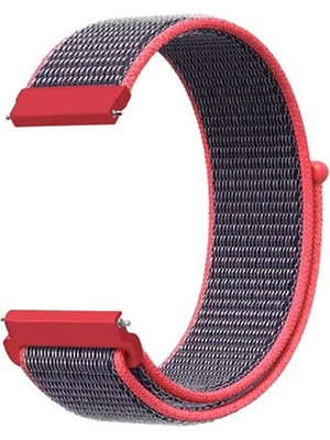 Voyo Samsung Galaxy Watch 6 44MM ve 40MM Saat Kordon Kayış Kumaş Hasır Örgü Strap