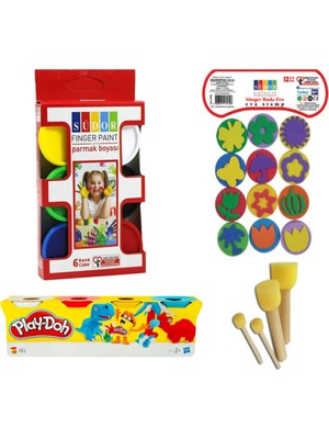 Glanart Parmak Boyası, Play-Doh Oyun Hamuru, Ponpon, Eva Baskı