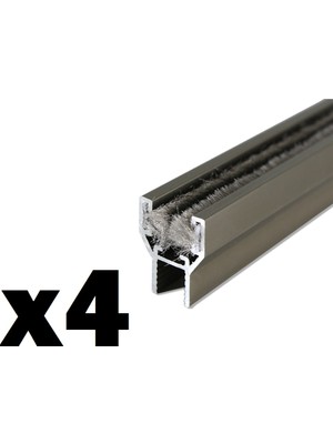 Fersan Aksesuar Cam Balkon 8 mm Alüminyum Fitil Büyük H 4 Adet 0-150 cm Istenilen Ölçüye Göre Kesilir