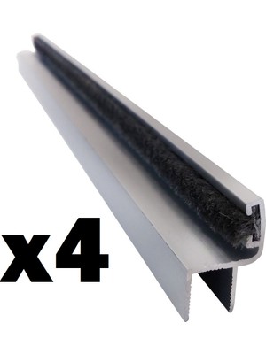 Fersan Aksesuar Cam Balkon 8 mm Alüminyum Fitil Küçük H 4 Adet 0-150 cm Istenilen Ölçüye Göre Kesilir