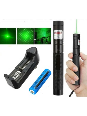 Volemi V-009 Pro Series Yeşil Lazer Pointer Şarjlı Pilli 1000MW Cep Boy Lazer