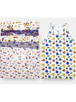 Tutku Erkek Çocuk Elastan Empirme Atlet 3lü Paket