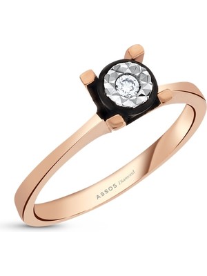 Assos Elmas Tektaş Yüzük