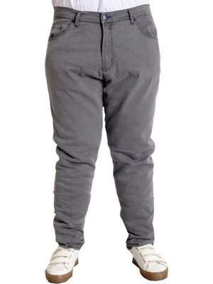 ModeXL Erkek Kot Pantolon Klasik Focus 23921 Gri