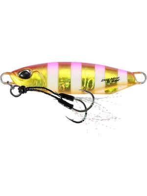 Duo Drag Metal Cast Jig 80GR. PDA0045 Pink Gold Zebra Glow