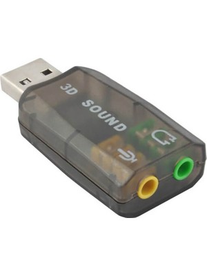 Koodmax 5.1 Sound USB Ses Kartı Virtual 3D Çevirici Dönüştürücü