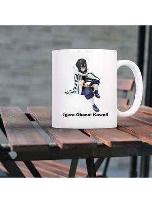 Çılgıntrend Anime Demon Slayer Iguro Obanai Kawaii Tasarımlı Kupa Bardak
