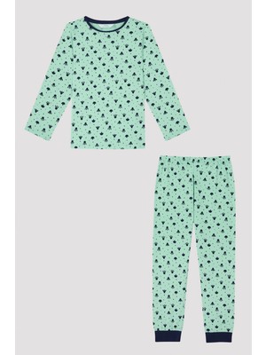 Penti Erkek Çocuk Step Ck Uzun Kollu 2'li Pijama Takımı