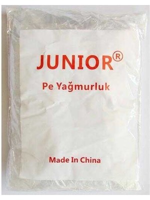 Junior Tek Kullanımlık Yağmurluk Şeffaf