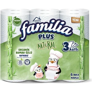 Havlu Natural Plus (6 Rulo)