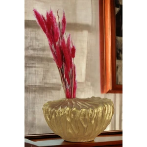 Dekoratif Vazo El Yapımı Altın Renk Model 24