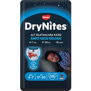 Drynites Huggies Emici Gece Külodu Erkek 4-7 Yaş 10'lu