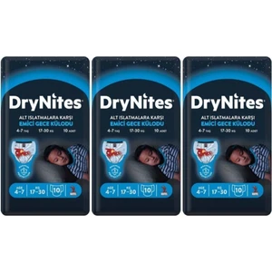 Drynites Erkek Emici Gece Külodu 4-7 Yaş 30 Adet