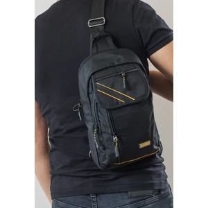 Çapraz Sırt Omuz Göğüs Su Geçirmez Askılı Uni  Siyah Çanta 4926