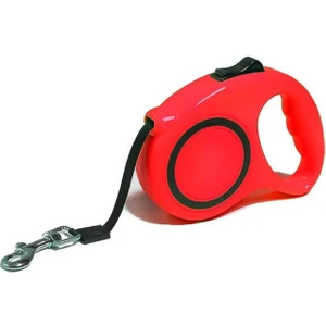 Makaralı Otomatik Köpek Tasması 3 Metre Kırmızı