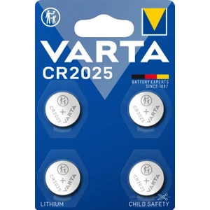 VARTA CR2025 'li Lityum Düğme Pil 4'lü paket