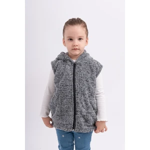 Sweet's Collection Unisex Genç Çocuk Kapüşonlu Welsoft Peluş Yelek