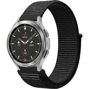 Watch 22MM Hasırlı Cırtcırtlı Kordon - Siyah-Mavi